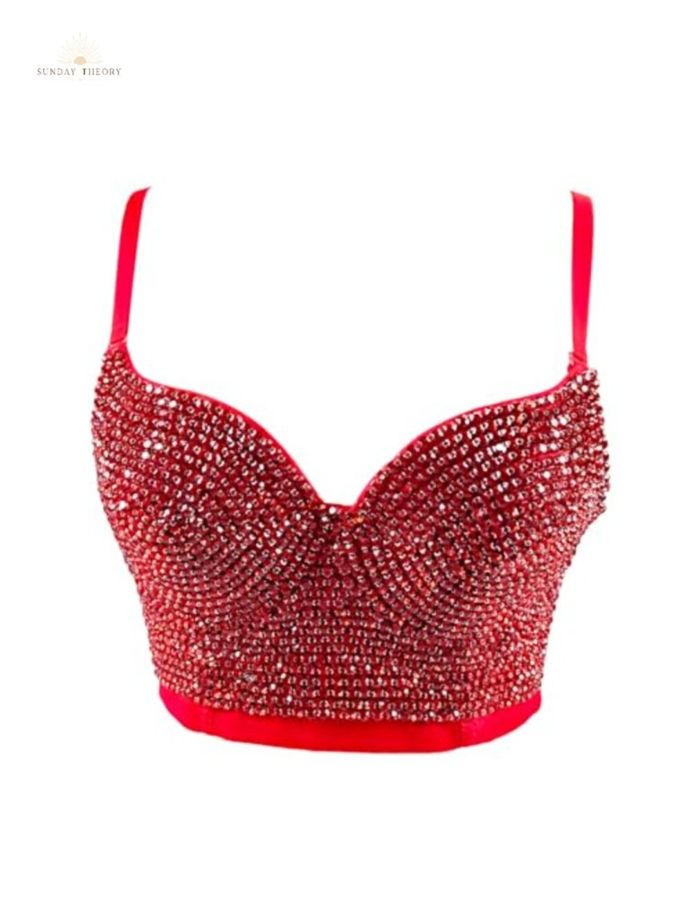 Women's Mesh Corset Crop Top Bustier Push Up Rhinestone Club Party
